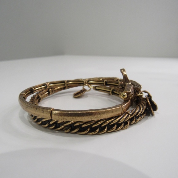 Alex & Ani Set of 2 Winter 2016 Sword Wrap RG, Islander Wrap Bracelets - Picture 2 of 4